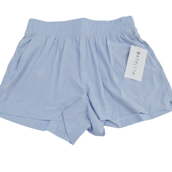 Athleta High Rise Weekender Run Short. Gossamer Blue M NWT - Picture 5 of 10